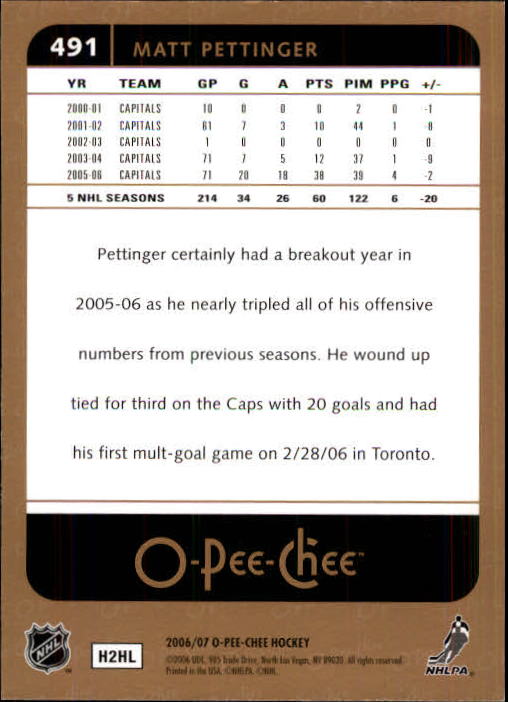 B1590- 2006-07 O Pee Chee Hockey Karte #S 251-500 -du Pick- 15 + Gratis US - Bild 457 von 473