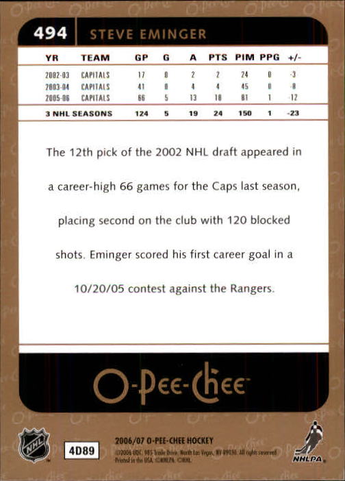B1590- 2006-07 O Pee Chee Hockey Karte #S 251-500 -du Pick- 15 + Gratis US - Bild 463 von 473