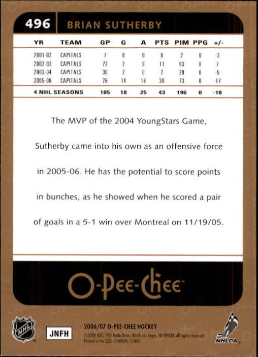 B1590- 2006-07 O Pee Chee Hockey Karte #S 251-500 -du Pick- 15 + Gratis US - Bild 467 von 473