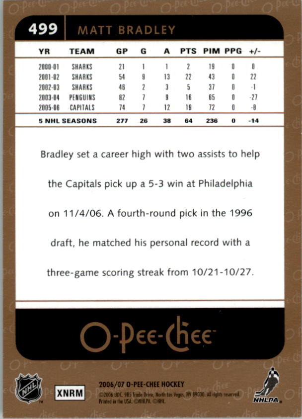 B1590- 2006-07 O Pee Chee Hockey Karte #S 251-500 -du Pick- 15 + Gratis US - Bild 473 von 473