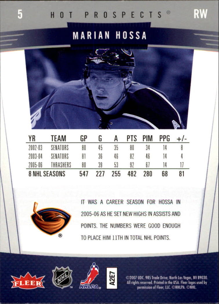 2006-07 Fleer Hot Prospects - #90 Mats Sundin