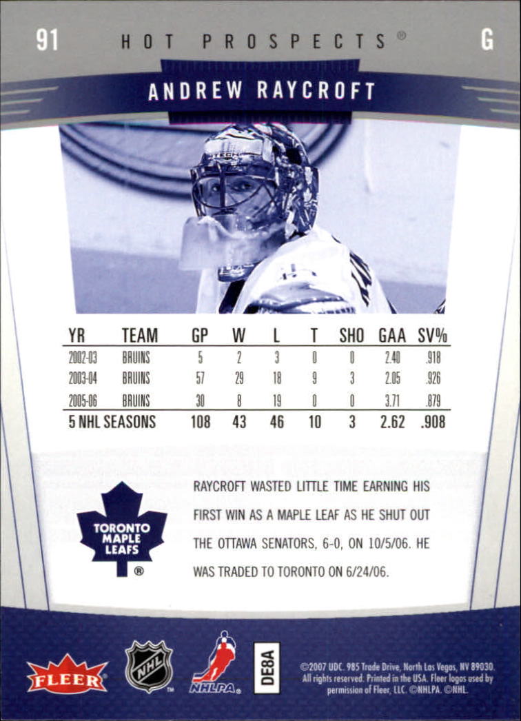 2006-07 Fleer Hot Prospects - #90 Mats Sundin