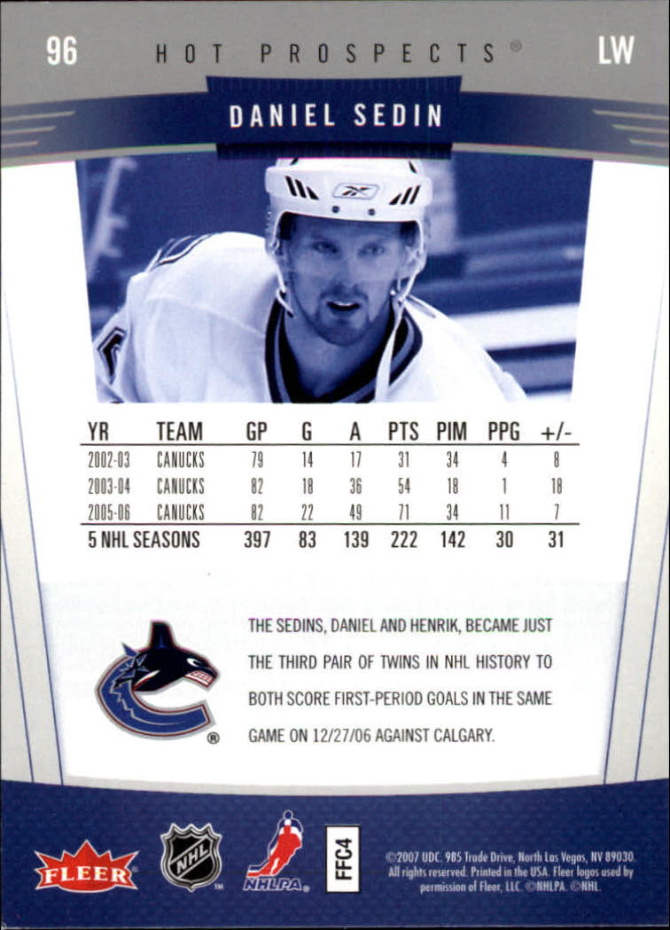 2006-07 Fleer Hot Prospects - #90 Mats Sundin