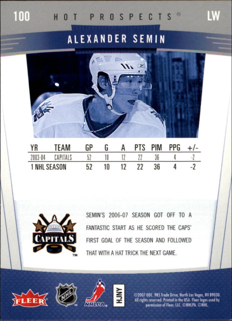 2006-07 Fleer Hot Prospects - #90 Mats Sundin