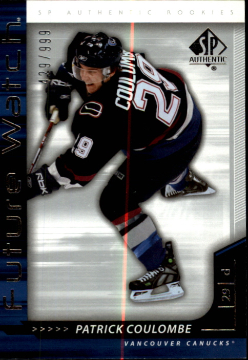 2006-07 SP Authentic #213 Patrick Coulombe RC