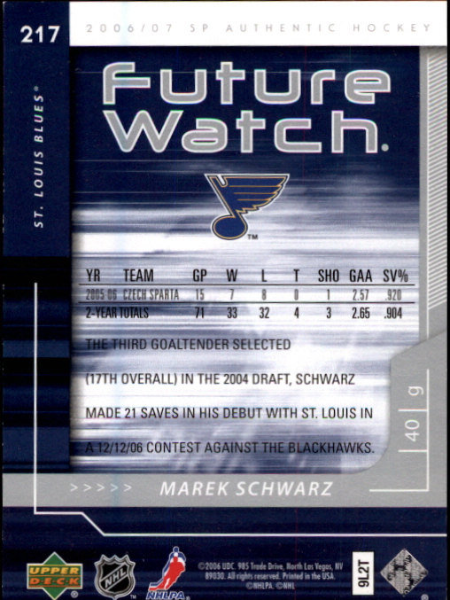 B2076- 2006-07 SP Authentic Hockey Card #s 1-243 -You Pick- 15+ FREE US SHIP - Picture 197 of 201