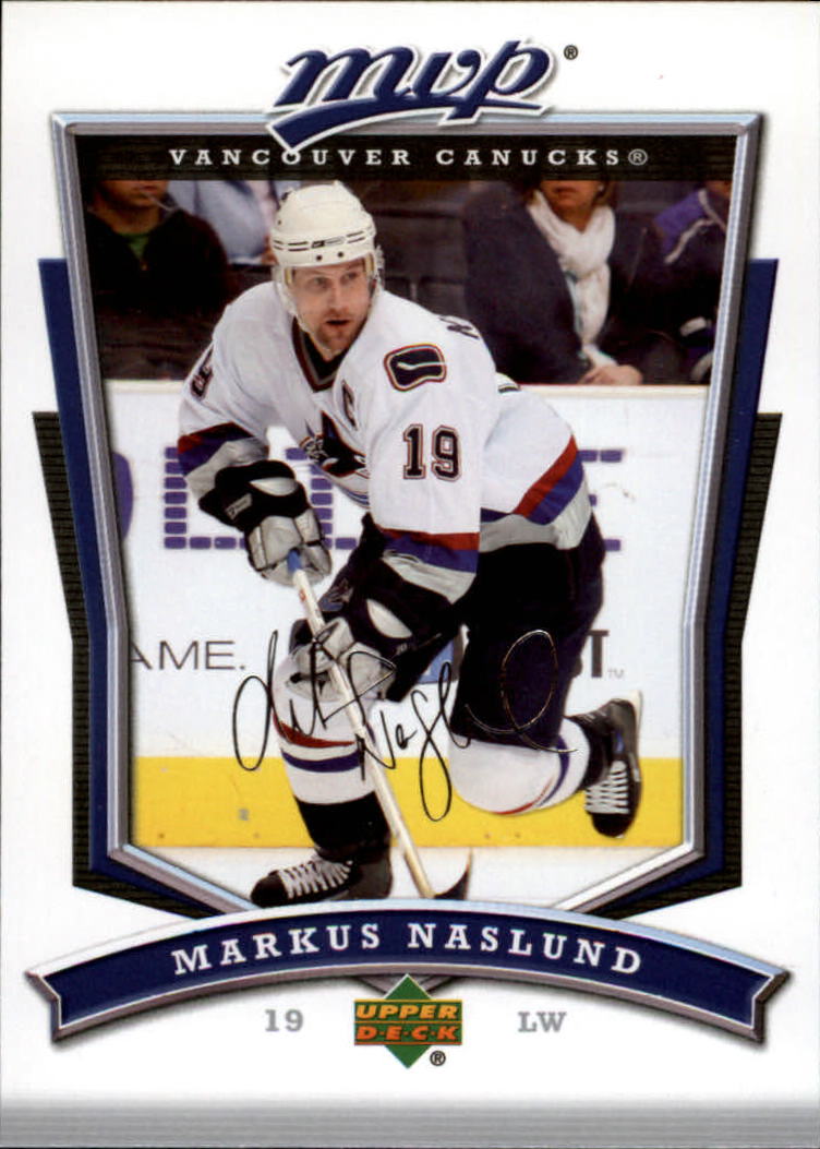 2007-08 Upper Deck MVP #63 Markus Naslund