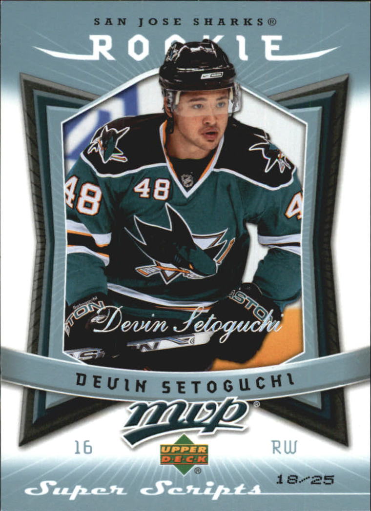 2007-08 Upper Deck MVP Super Script #373 Devin Setoguchi