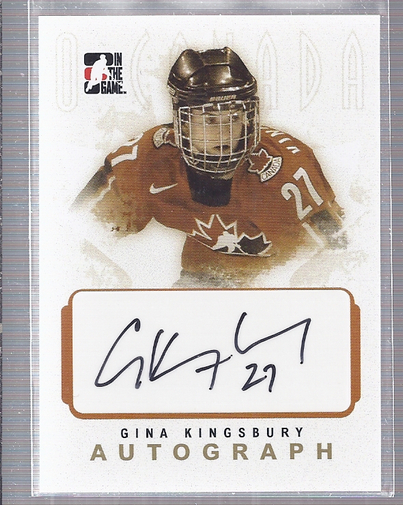 2007-08 ITG O Canada Autographs #AGK Gina Kingsbury