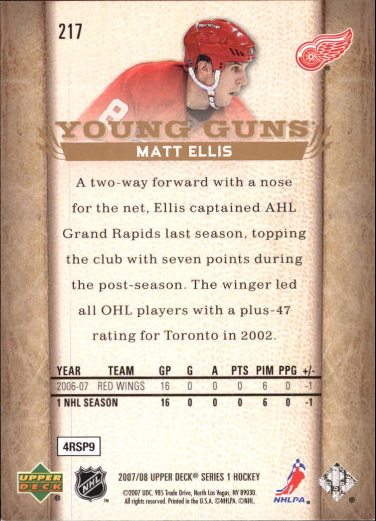 A2966- 2007-08 Upper Deck Hk Cards 1-250 +Rookies -You Pick- 15+ FREE US SHIP - Picture 415 of 458