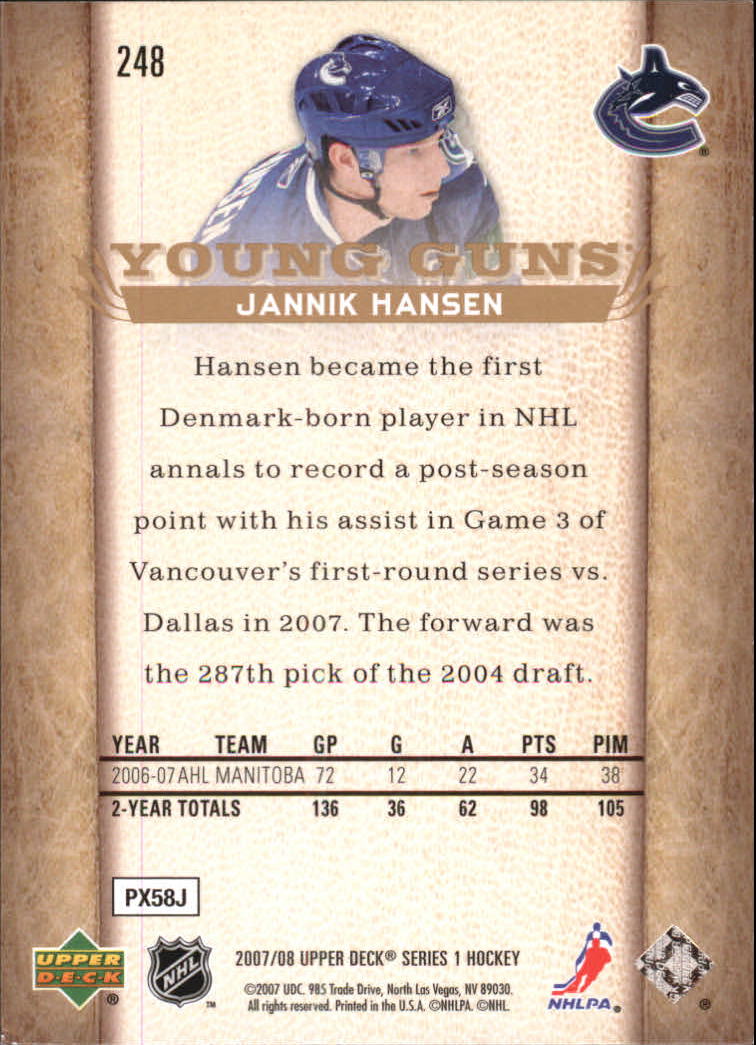A2966- 2007-08 Upper Deck Hk Cards 1-250 +Rookies -You Pick- 15+ FREE US SHIP - Picture 456 of 458