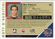 2007-08 ITG Heroes and Prospects #26 Matt D'Agostini back image