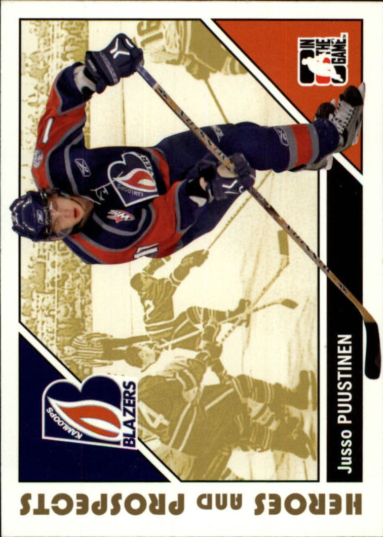 2007-08 ITG Heroes and Prospects #58 Jusso Puustinen