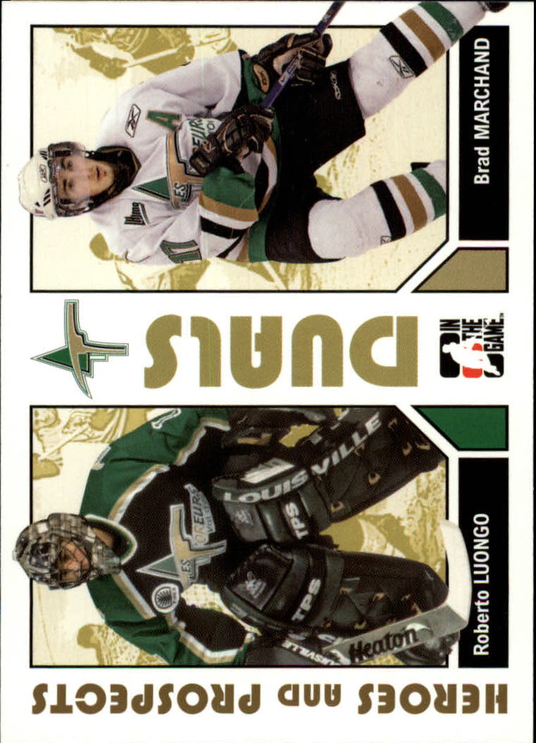 2007-08 ITG Heroes and Prospects #99 Roberto Luongo/Brad Marchand