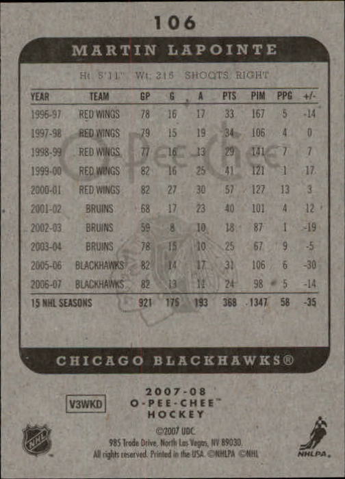 A3231- 2007-08 O-Pee-Chee Hockey Card #s 1-250 -You Pick- 15+ FREE US SHIP - Bild 25 von 285