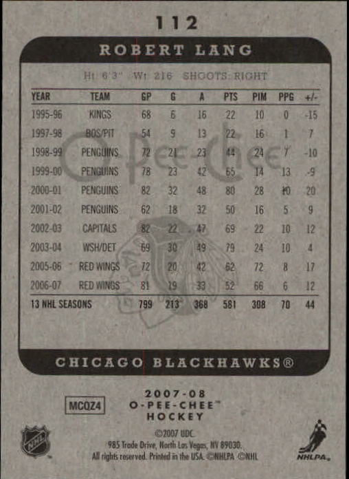 A3231- 2007-08 O-Pee-Chee Hockey Card #s 1-250 -You Pick- 15+ FREE US SHIP - Bild 35 von 285