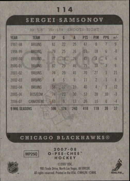 A3231- 2007-08 O-Pee-Chee Hockey Card #s 1-250 -You Pick- 15+ FREE US SHIP - Bild 39 von 285