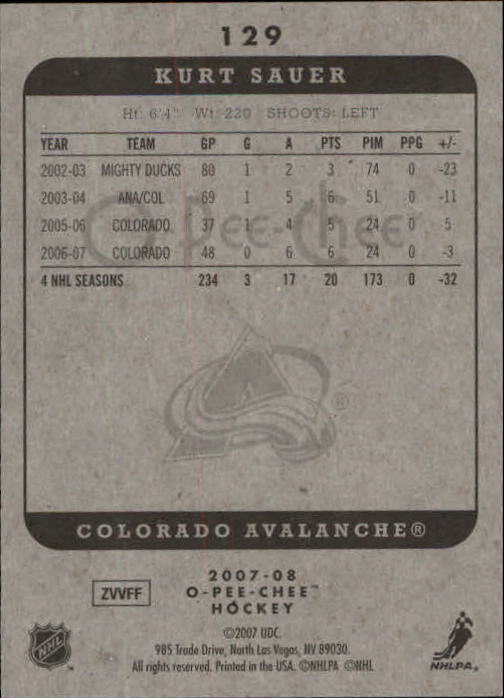 A3231- 2007-08 O-Pee-Chee Hockey Card #s 1-250 -You Pick- 15+ FREE US SHIP - Bild 69 von 285