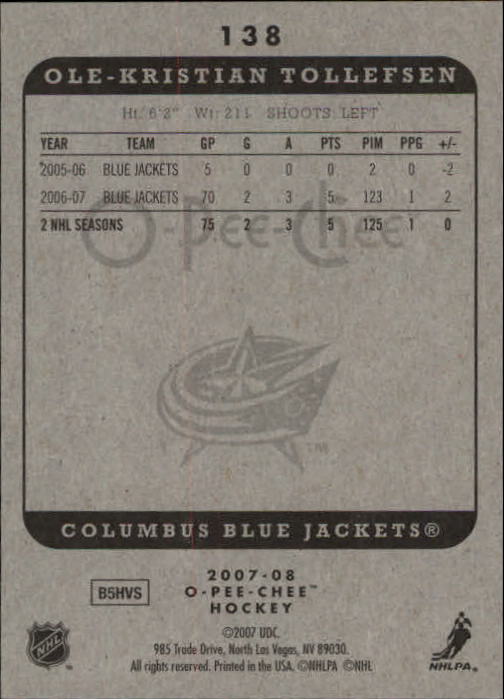 A3231- 2007-08 O-Pee-Chee Hockey Card #s 1-250 -You Pick- 15+ FREE US SHIP - Bild 85 von 285