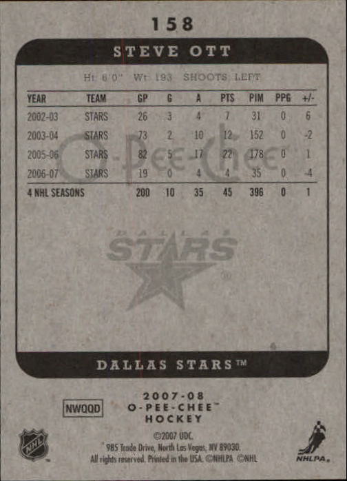 A3231- 2007-08 O-Pee-Chee Hockey Card #s 1-250 -You Pick- 15+ FREE US SHIP - Bild 125 von 285