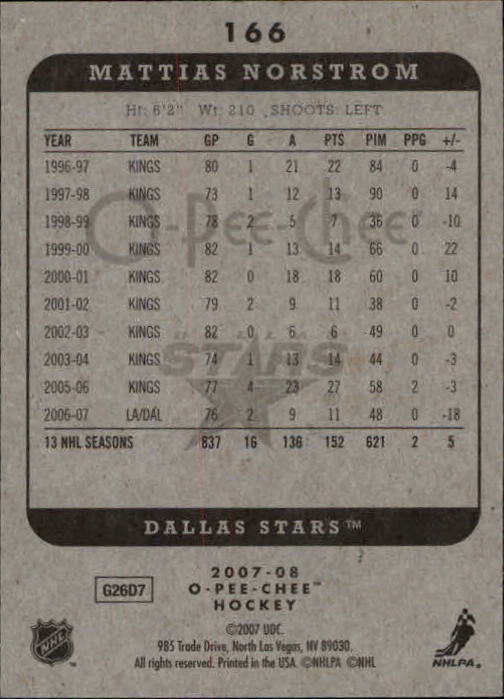 A3231- 2007-08 O-Pee-Chee Hockey Card #s 1-250 -You Pick- 15+ FREE US SHIP - Bild 139 von 285