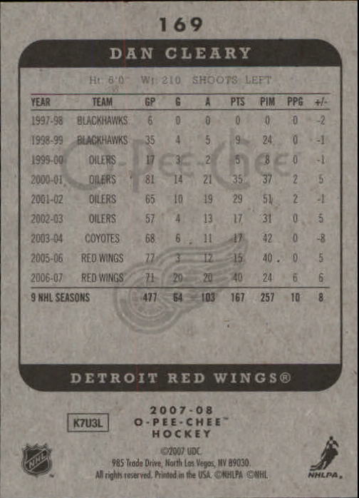 A3231- 2007-08 O-Pee-Chee Hockey Card #s 1-250 -You Pick- 15+ FREE US SHIP - Bild 145 von 285