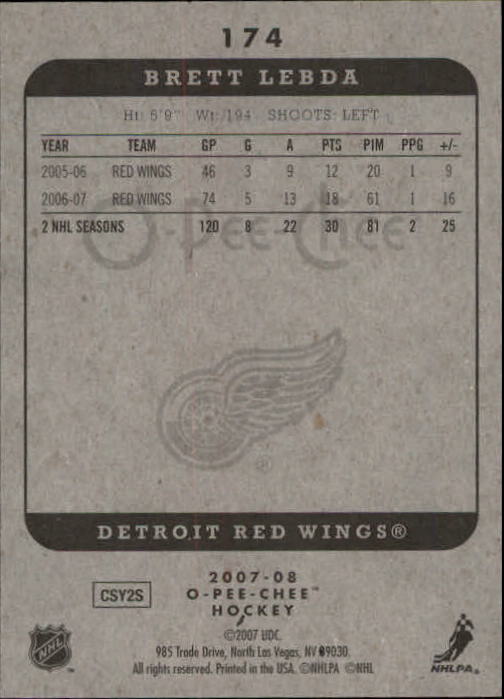 A3231- 2007-08 O-Pee-Chee Hockey Card #s 1-250 -You Pick- 15+ FREE US SHIP - Bild 151 von 285