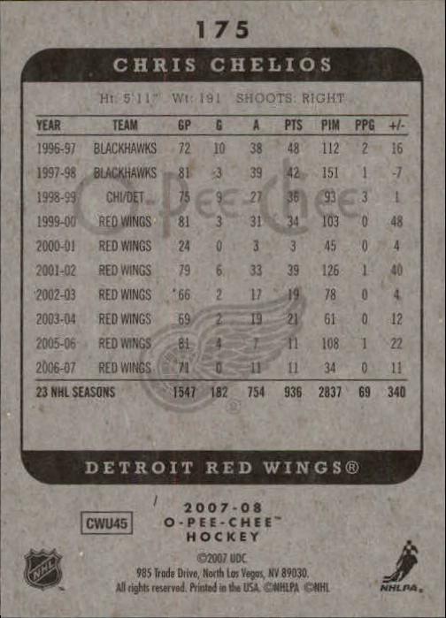 A3231- 2007-08 O-Pee-Chee Hockey Card #s 1-250 -You Pick- 15+ FREE US SHIP - Bild 153 von 285