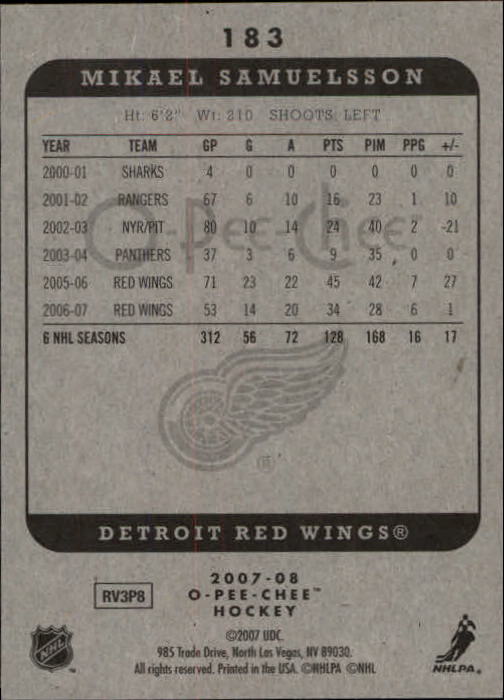 A3231- 2007-08 O-Pee-Chee Hockey Card #s 1-250 -You Pick- 15+ FREE US SHIP - Bild 165 von 285