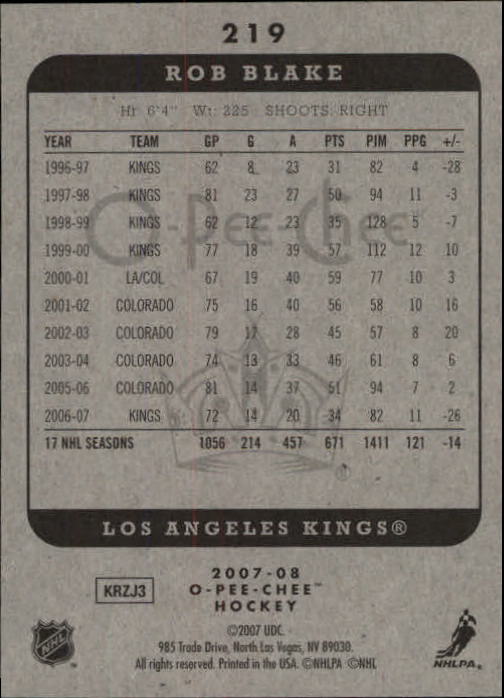 A3231- 2007-08 O-Pee-Chee Hockey Card #s 1-250 -You Pick- 15+ FREE US SHIP - Bild 229 von 285