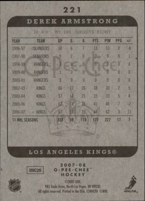 A3231- 2007-08 O-Pee-Chee Hockey Card #s 1-250 -You Pick- 15+ FREE US SHIP - Bild 233 von 285