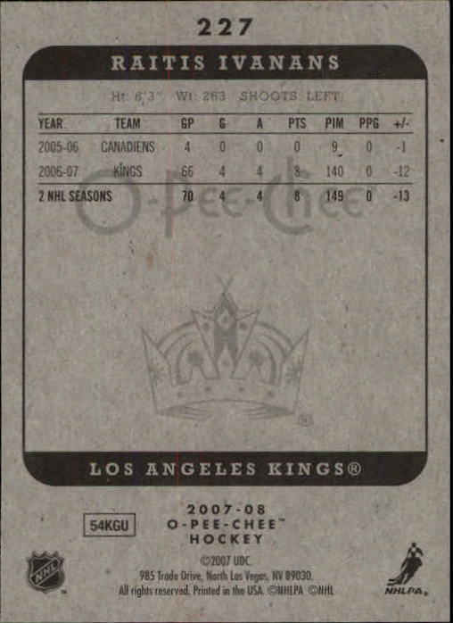 A3231- 2007-08 O-Pee-Chee Hockey Card #s 1-250 -You Pick- 15+ FREE US SHIP - Bild 245 von 285