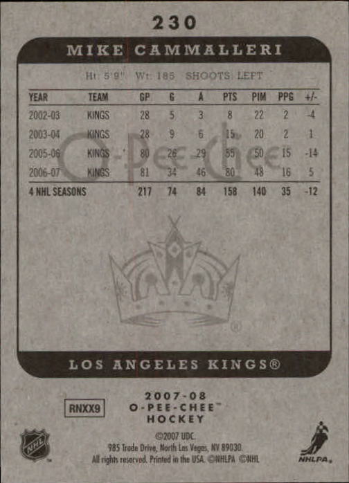 A3231- 2007-08 O-Pee-Chee Hockey Card #s 1-250 -You Pick- 15+ FREE US SHIP - Bild 251 von 285