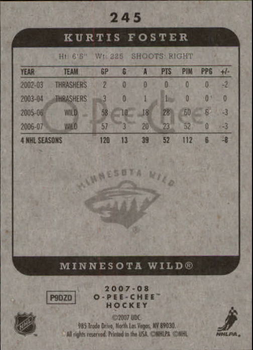 A3231- 2007-08 O-Pee-Chee Hockey Card #s 1-250 -You Pick- 15+ FREE US SHIP - Bild 275 von 285