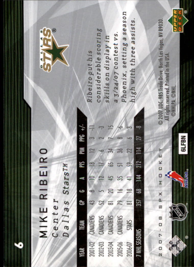 A3202- 2007-08 SPx Hockey Card #s 1-100 +HOFers -You Pick- 15+ FREE US SHIP - Picture 9 of 143