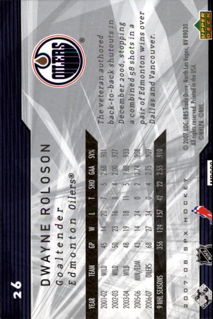 A3202- 2007-08 SPx Hockey Card #s 1-100 +HOFers -You Pick- 15+ FREE US SHIP - Picture 37 of 143