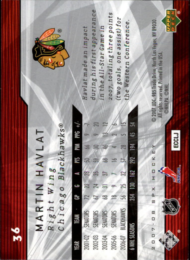 A3202- 2007-08 SPx Hockey Card #s 1-100 +HOFers -You Pick- 15+ FREE US SHIP - Picture 53 of 143