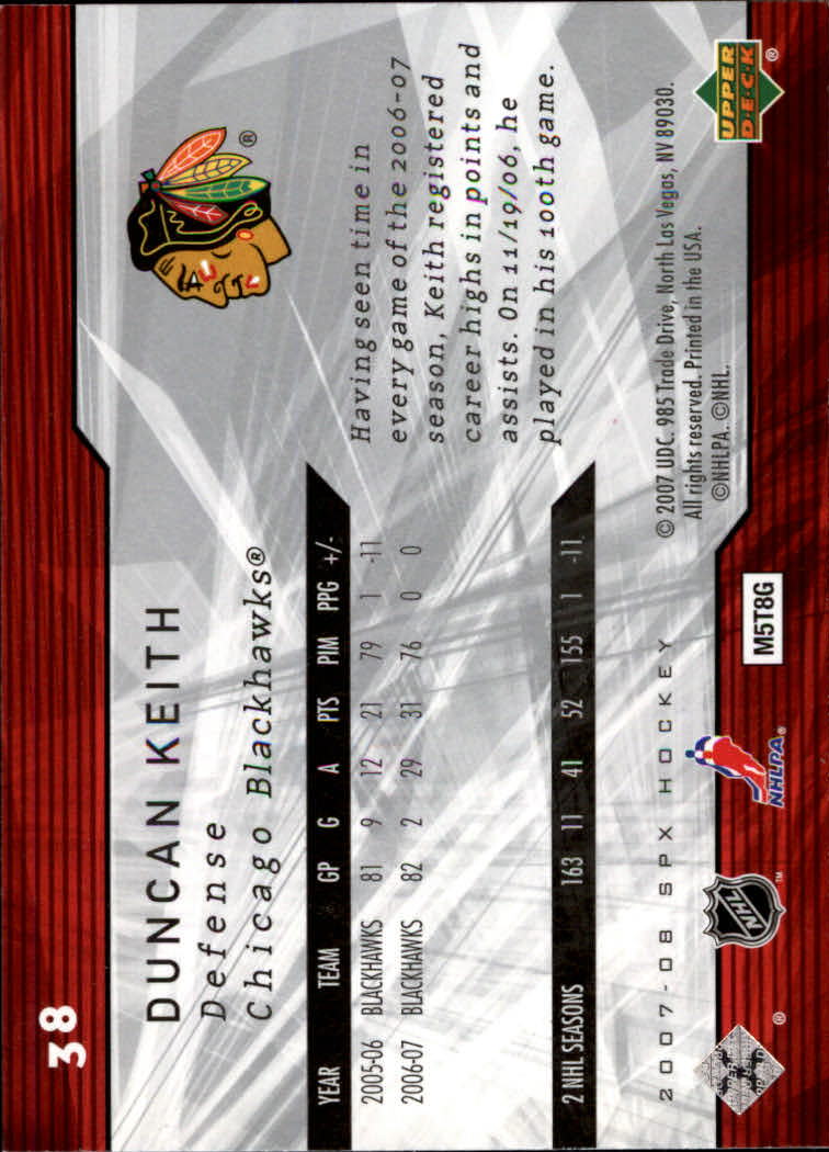 A3202- 2007-08 SPx Hockey Card #s 1-100 +HOFers -You Pick- 15+ FREE US SHIP - Picture 55 of 143