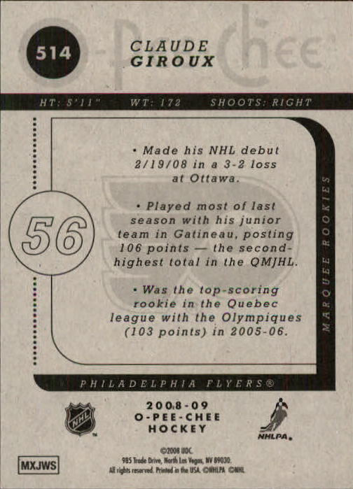 B0009- 2008-09 O Pee Chee Hockey Karte #S 501-600 -du Pick- 15 + Gratis US - Bild 23 von 153