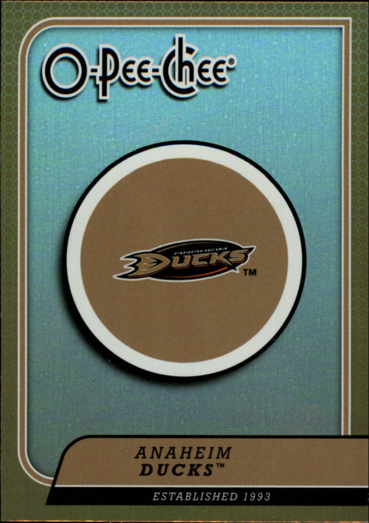 2008-09 O-Pee-Chee Team Checklists #CL1 Anaheim Ducks