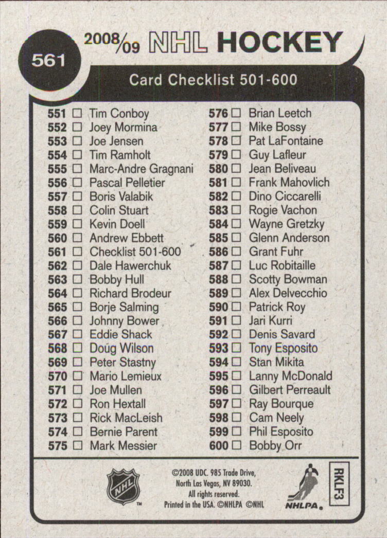 2008-09 O-Pee-Chee Hockey 1979-80 Retro (#301-600) Singles -You Choose - Picture 327 of 376