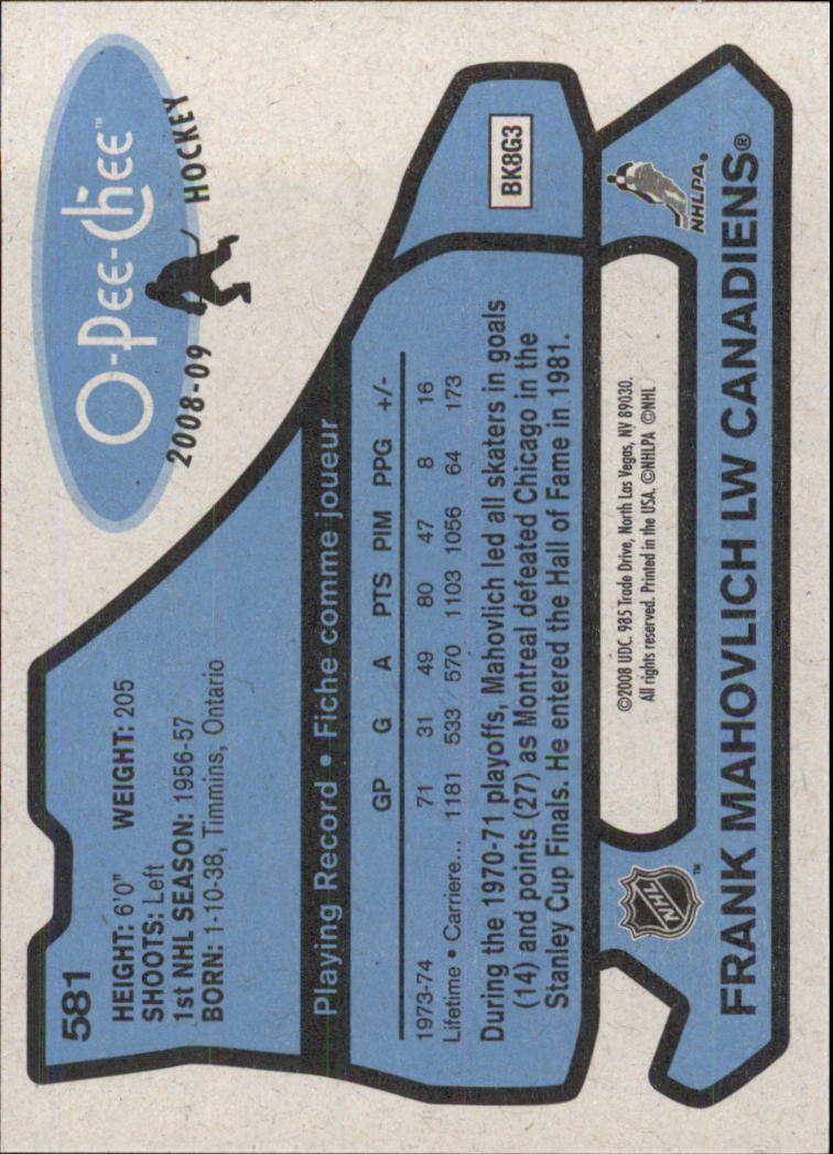 2008-09 O-Pee-Chee Hockey 1979-80 Retro (#301-600) Singles -You Choose - Picture 351 of 376