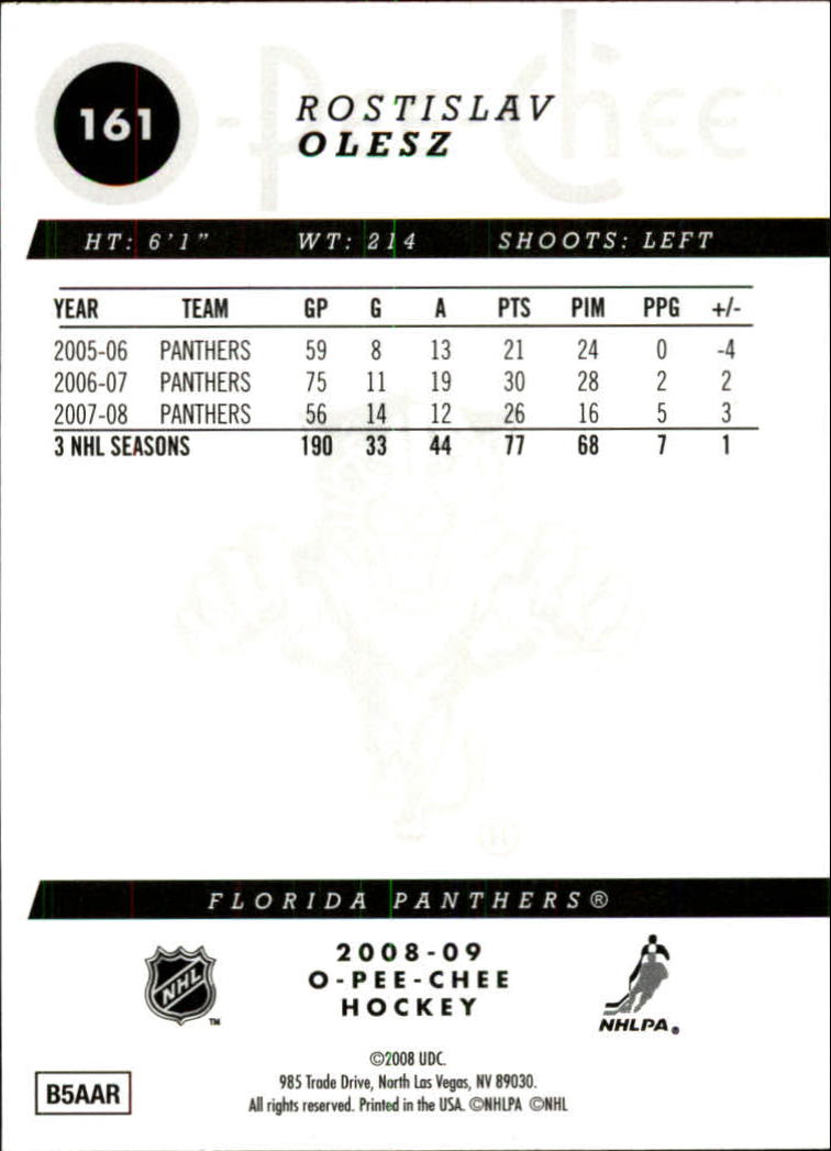 2008-09 O-Pee-Chee Hockey Gold Parallel Singles - You Choose - Picture 46 of 164