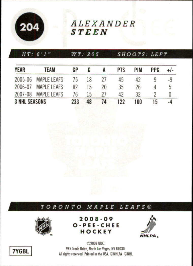 B0009- 2008-09 O-Pee-Chee Gold Hockey #s 201-400 -You Pick- 15+ FREE US SHIP - Picture 5 of 125