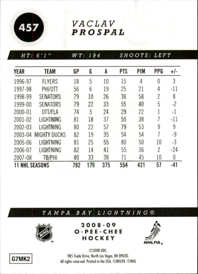 2008-09 O-Pee-Chee Hockey Gold Parallel Singles - You Choose - Picture 146 of 164