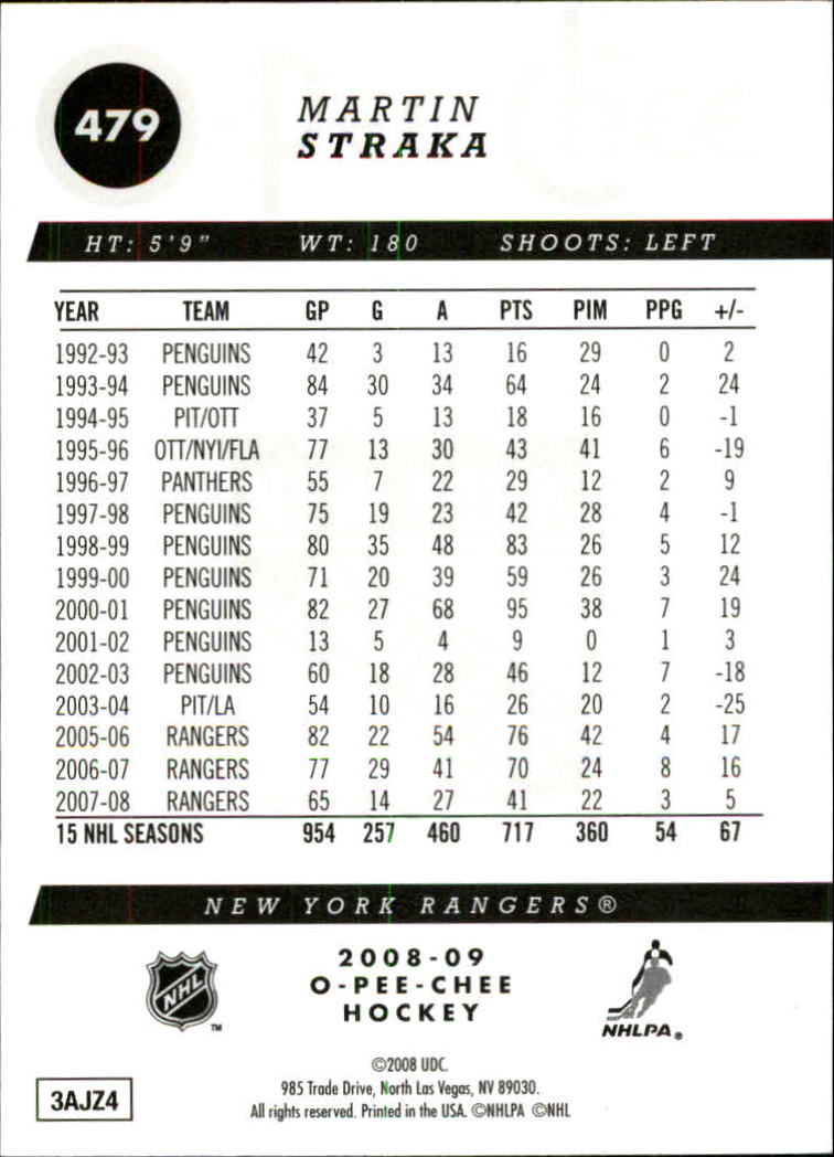 2008-09 O-Pee-Chee Hockey Gold Parallel Singles - You Choose - Picture 155 of 164