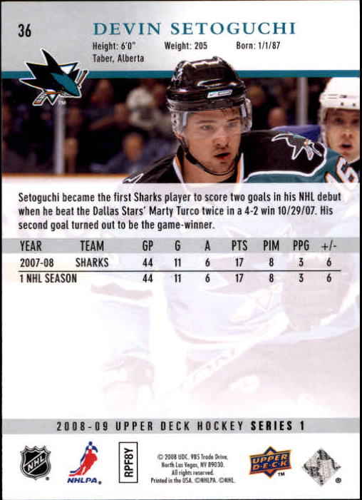 A8680- 2008-09 Upper Deck Hockey Card # S 1-250 -du Pick- 15 + Gratis US Schiff - Bild 73 von 407
