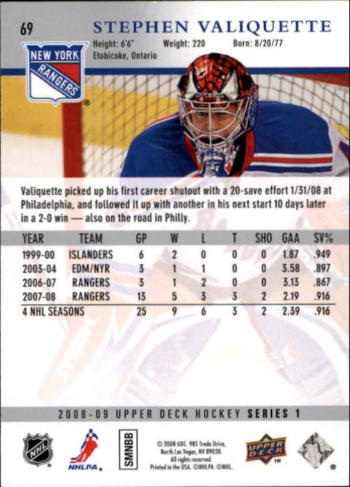 A8680- 2008-09 Upper Deck Hockey Card # S 1-250 -du Pick- 15 + Gratis US Schiff - Bild 137 von 407
