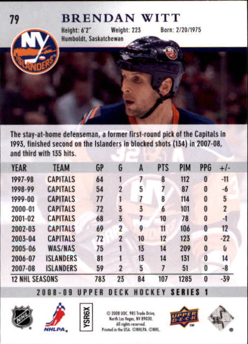 A8680- 2008-09 Upper Deck Hockey Card # S 1-250 -du Pick- 15 + Gratis US Schiff - Bild 157 von 407