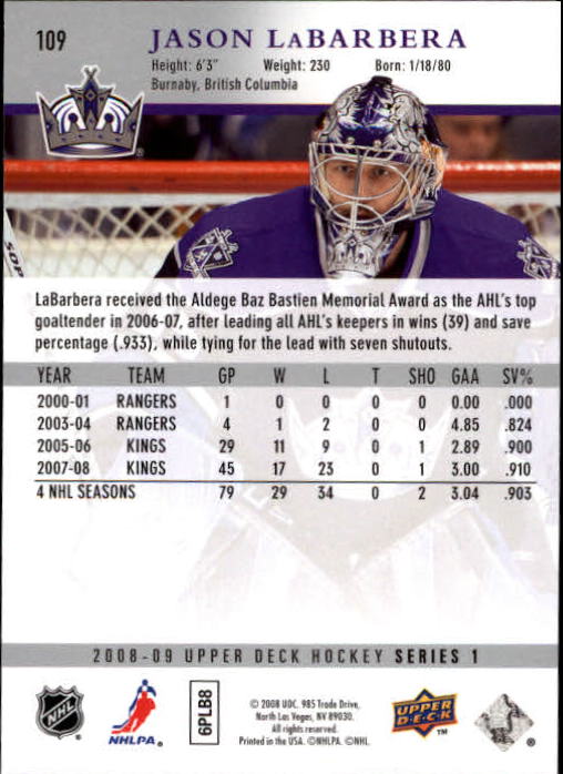 A8680- 2008-09 Upper Deck Hockey Card # S 1-250 -du Pick- 15 + Gratis US Schiff - Bild 215 von 407